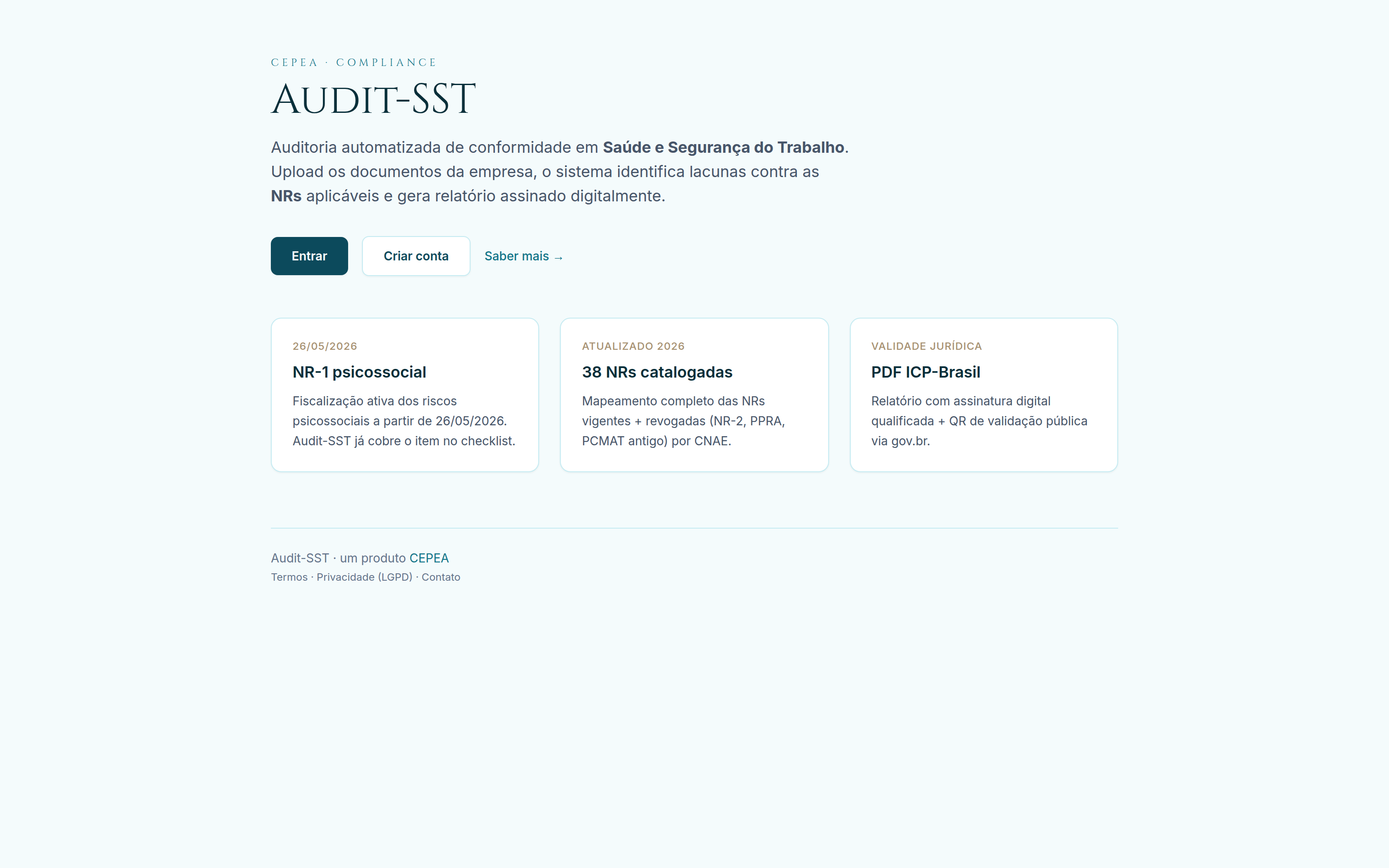 Plataforma Auditoria SST